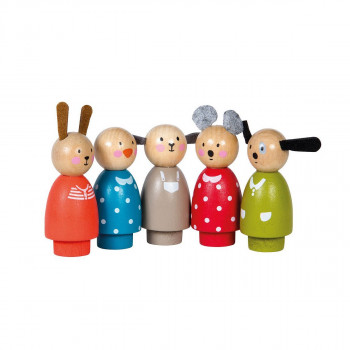 Moulin Roty set drvenih figura5/1, 7,5cm