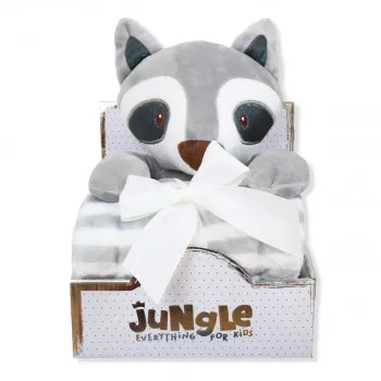 Jungle Bebi igračka sa ćebetom rakun