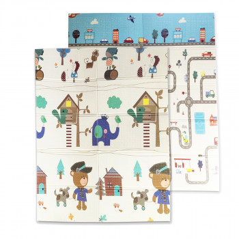 Jungle dvostrani tepih za igru, 150x180x0.8cm