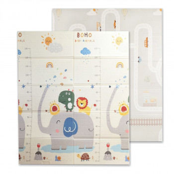 Jungle dvostrani tepih za igru, 150x180x0.8cm