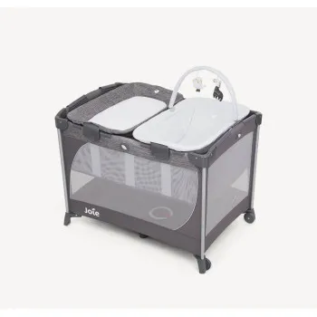 Joie prenosivi krevetac Commuter Change&Snooze, Linen Gray