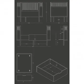 Sebra krevetac, 115x75x88