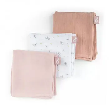 Doomoo muslin pelene Flower pink 3/1