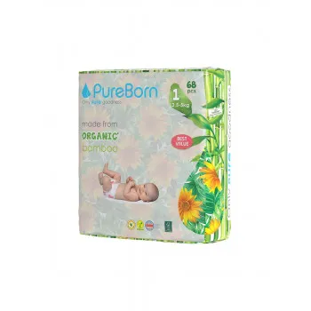 PureBorn pelene 1 (2,5-5kg), 68kom