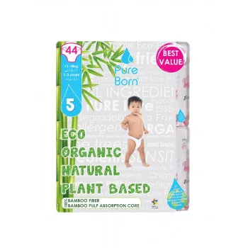 PureBorn pelene 5 (11-18kg), 44 kom