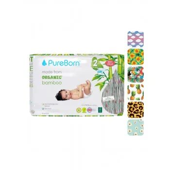 PureBorn pelene 2 (3-6kg), 136kom