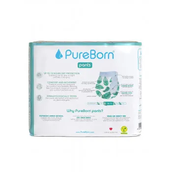 PureBorn gaćice 4 (9-15kg), 44kom