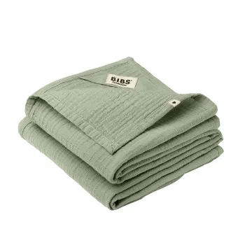 Bibs muslin pelena Sage 2/1,70x70cm