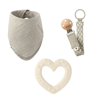Bibs set 3/1, Ivory