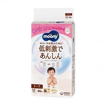 Moony pelene Natural M (6-11kg), 46kom