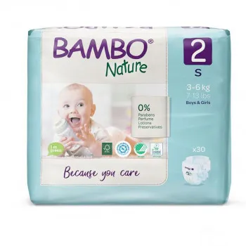 Bambo Nature Eco-friendly pelene 2 (3-6kg), 30kom