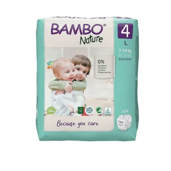 Bambo Nature Eco-friendly pelene 4 (7-14kg), 24kom