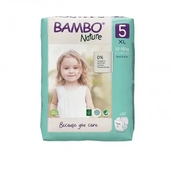 Bambo Nature Eco-friendly pelene 5 (12-18kg), 22kom