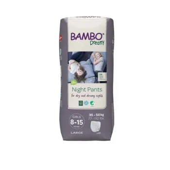 Bambo Dreamy noćne gaćice za devojčice 8-15g (35-50kg),10kom