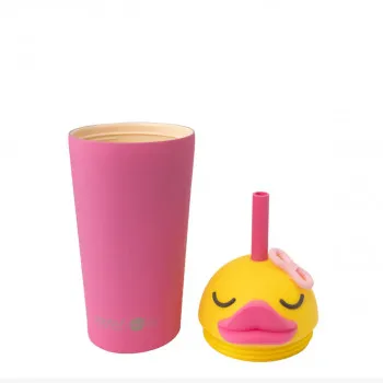 Asobu čaša sa slamkom Patkica 720ml