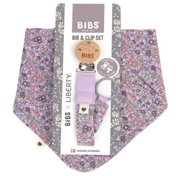 Bibs set Liberty, Chamomile Lavender Violet
