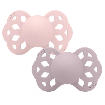 Bibs  varalice Blossom & DuskyLilac Silikon, 6-18m