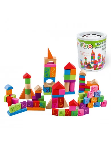Pino drvene Edukativne kocke-blokovi