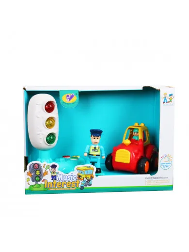 Jungle auto i semafor