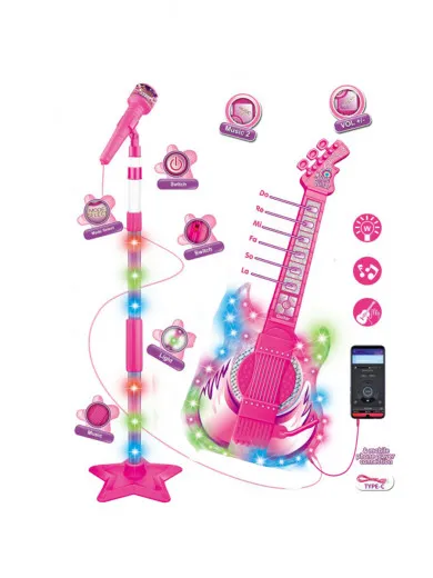 Jungle muzički set,mikrofon i interaktivna gitara