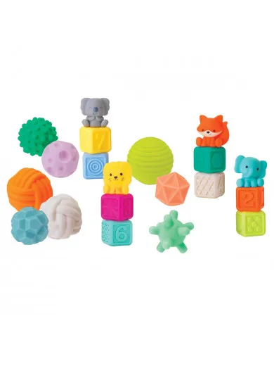 Infantino set gumene loptice ikocke