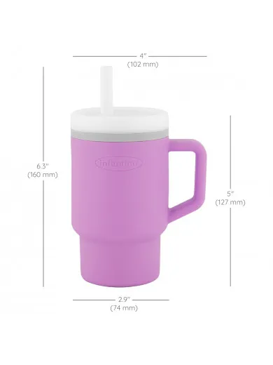 Infantino silikonska čaša 3m+,266ml