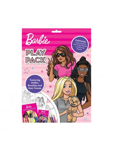 Commodore BARBIE-PLAY PACK-mala i velika bojanka sa nalepnic