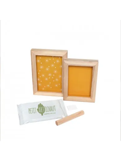 Petit Artichaut dupli ram sa otiskom Daisy Ochre