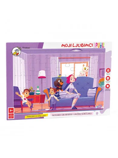 Vrabac slagalica Moji ljubimci