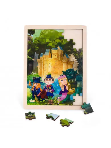 Pino drvene puzzle -Zamak