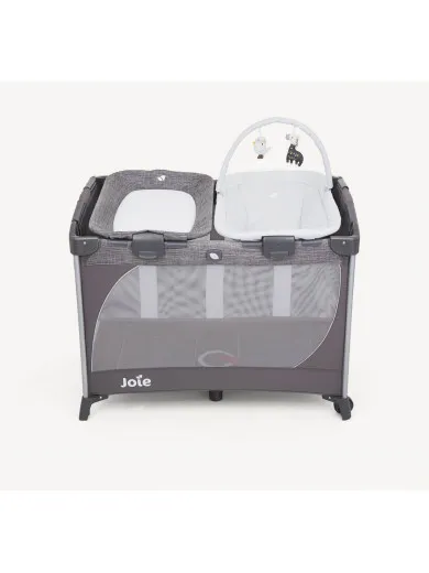 Joie prenosivi krevetac Commuter Change&Snooze, Linen Gray