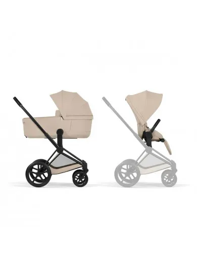 Cybex Priam 2026 duo sistem, Black/Cozy Beige
