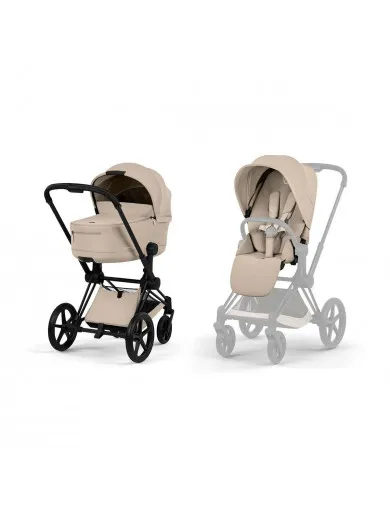 Cybex Priam 2026 duo sistem, Black/Cozy Beige