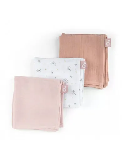 Doomoo muslin pelene Flower pink 3/1