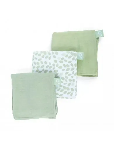Doomoo muslin pelene mini Leaves green 3/1