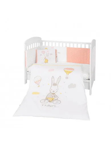 Kikka Boo posteljina sa ogradicom 60x120cm Rabbi