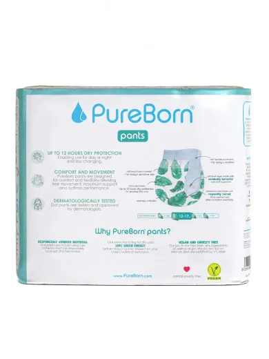 PureBorn gaćice 4 (9-15kg), 44kom