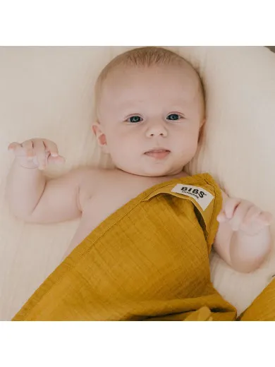 Bibs muslin  pelena  Mustard,70x70cm