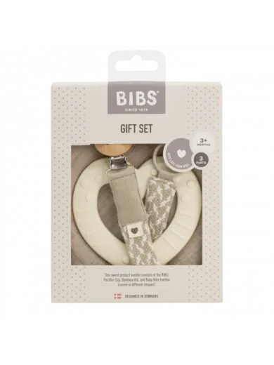 Bibs set 3/1, Ivory