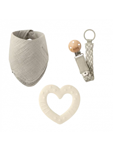 Bibs set 3/1, Ivory