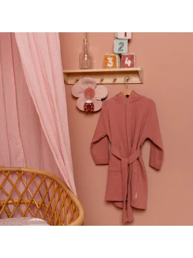 Little Dutch bademantil Pink Blush, 98/104