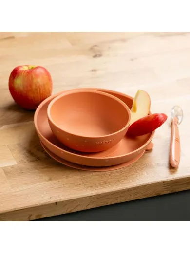 Nattou silikonski set za hranjenje, 3/1