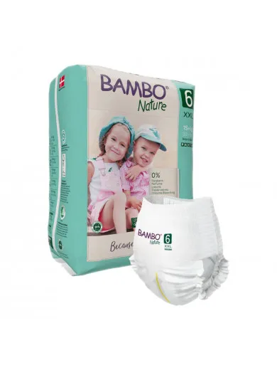 Bambo Nature Eco-friendly pelene gaćice 6 (18kg+), 18kom