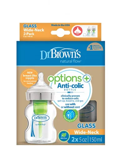 Dr Browns staklena flašica 150ml, 2/1