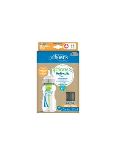 Dr Browns staklena flašica 270ml, 2/1