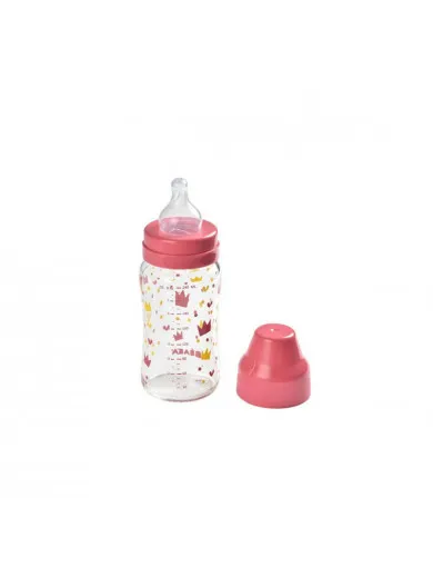Béaba flašica za bebe široki vrat 240 ml Pink