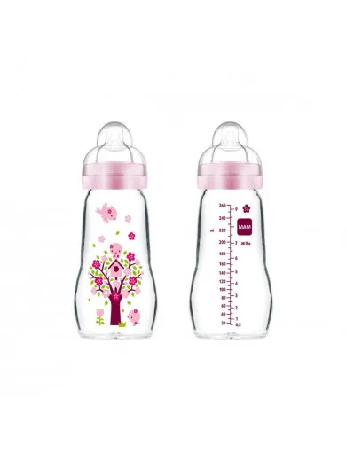 Mam staklena flašica feel good260ml, 2m+
