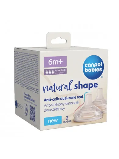 Canpol Natural shape antikolik cucla brzi protok 12m+ 2/1