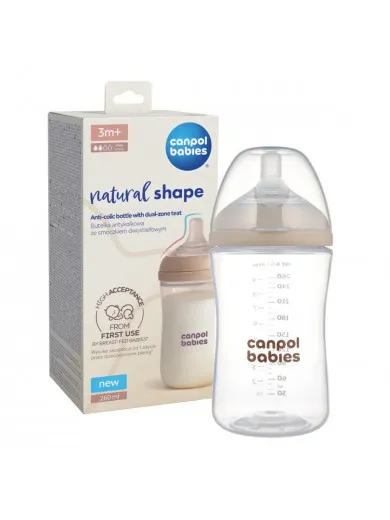 Canpol Natural shape antikolik flašica 260ml