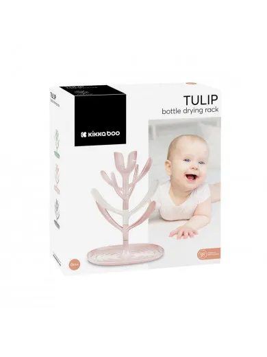 Kikka Boo stalak za sušenje flašica Tulip Pink